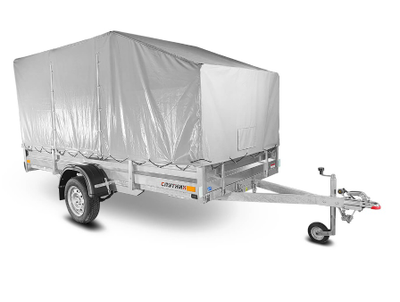 Прицеп «Спутник PRO» (3440x1440x330) оцинкованная рама, с силовым подрамником, LED оптика