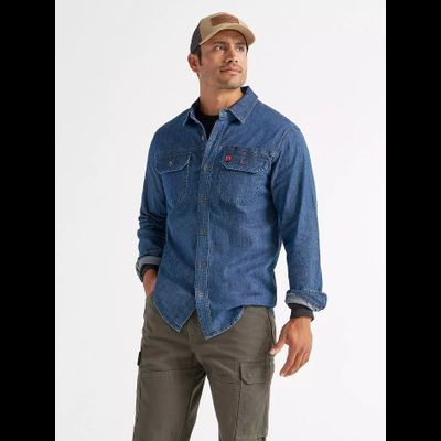 Рубашка Wrangler® RIGGS Workwear® Ground Cloth Denim Work Shirt