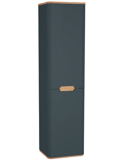 Пенал VitrA Sentо, с корзиной для белья, 40 см, цвет матовый антрацит, левосторонний, 60856