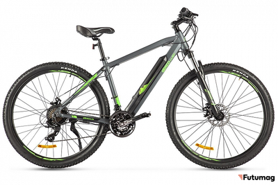 Велогибрид Eltreco Ultra MAX серо-зеленый