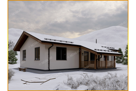 Проект 10 – Готовый дом из газобетона в Ангарске