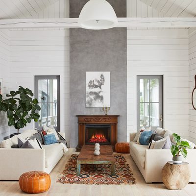 Электрический камин Milano NT с очагом Evrika 25.5 LED