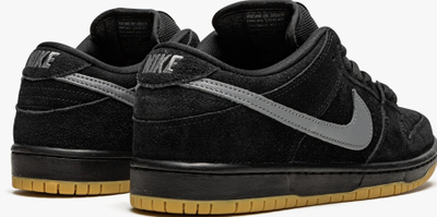 Nike SB Dunk Low Pro Fog Black (Черные) сбоку