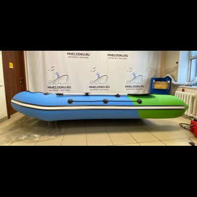 Моторная лодка Таймень NX 3600 НДНД PRO MAX синий/зеленый