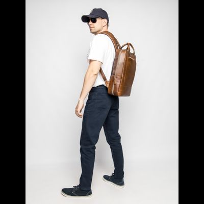 Кожаный рюкзак Viterbo Premium brown (арт. 3111-63)