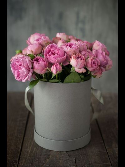 ШЛЯПНАЯ КОРОБКА "GRAY ROSE"