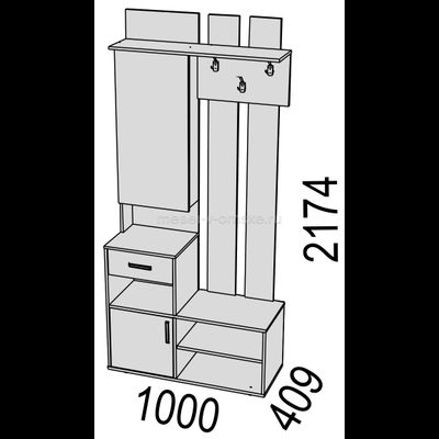Прихожая Порту ПР10