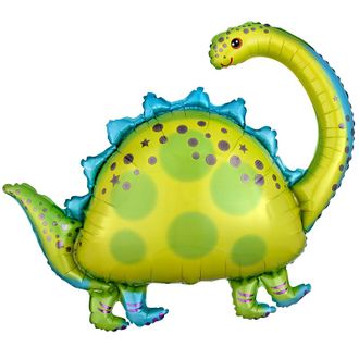 Фольгированная фигура с гелием "Бронтозавр" 81 см