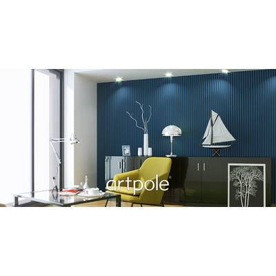 Гипсовая панель ZIGZAG + LED артикул М-0069