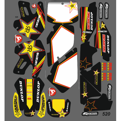 Наклейки на Suzuki RM 125 , 250 1999-20000 #520