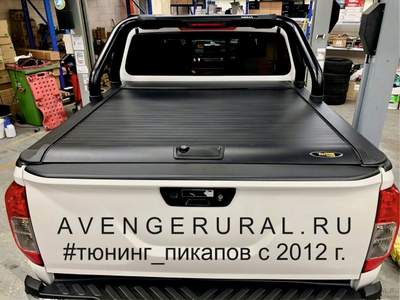 Жалюзи кузова Dongfeng Rich 6 + дуга из чёрной стали в порошковой покраске от AvengerUral.ru