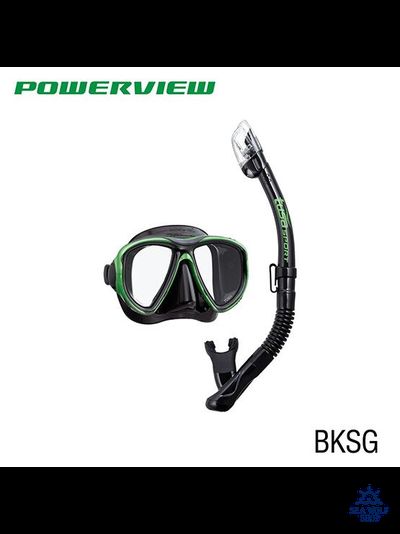 Маска для дайвинга с трубкой TUSA Powerview+PlatinaII, силикон, комплект 24-170