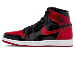 оригинальные мужские кроссовки Nike Air Jordan 1 Retro High OG 'Patent Bred' Bred Patent 555088-063