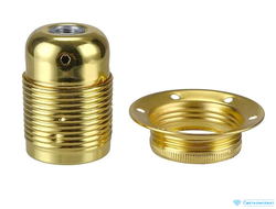 Патрон Е27 под латунь-золото