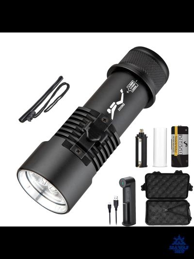 Фонарь подводный Diving D1 P70-1950Lm-белый 13см, бокс, комплект