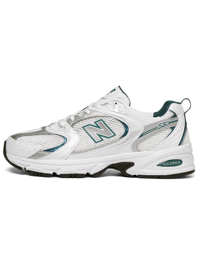 New Balance 530 White Silver Green