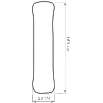 Подушка обнимашка в рост прямой формы 160 или 190 см с наполнителем био пух без наволочки