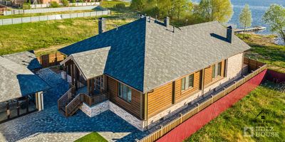 Дом из клееного бруса "Дубрава": компактная элегантность и функциональность 266 м²