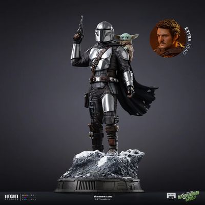 ПРЕДЗАКАЗ - Мандалорец и Грогу (малыш Йода) ("Мандалорец", Star Wars) - Коллекционная СТАТУЯ 1/10 scale Movie The Mandalorian &amp; Grogu Statue (LUCSWR138026-10) - Iron Studios ?ЦЕНА: 26300 РУБ.?