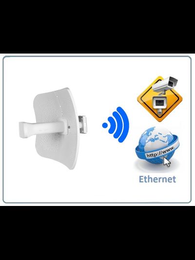 Радиомост/Wi-Fi мост PV-link PV-WF5B, Wi-Fi 802.11a/n/ac ver.2109  подходит для создания скоростных радиомостов на расстоянии до 10 км. , скорость беспроводной передачи видео/данных до 90+ Мбит/с  (1 шт.)