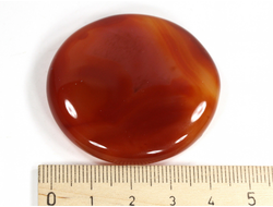 Сердолик, полировка плоская, Ботсвана (44*42*9 мм, 30 г) №35569