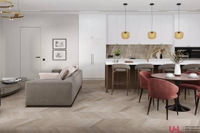 Кварцвиниловая плитка Damy Floor Chevron LVT Пале-Рояль / Palais Royal DF02-Ch-LVT