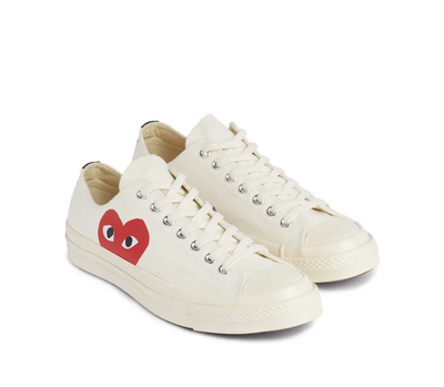 белые низкие кеды Converse Comme des Garcons 150207c фото