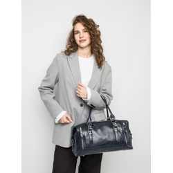 Кожаная дорожная сумка Ravenna Premium blue (арт. 4047-19)