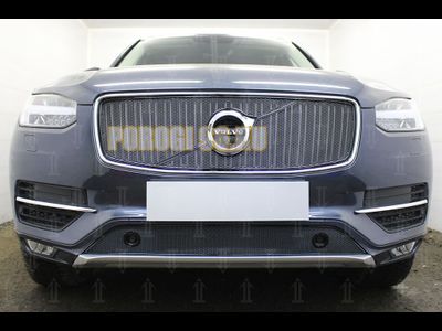 Защита радиатора Volvo XC90 2014- с парктроником black