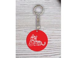 Брелок с гравировкой год Тигра №13