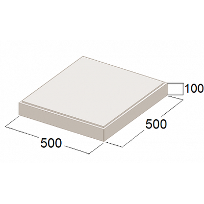 Плитка тротуарная 6К-10 (500x500x10 мм)