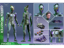 Зеленый Гоблин, Норман Осборн (Уиллем Дефо, "Человек-Паук") - КОЛЛЕКЦИОННАЯ ФИГУРКА 1/12 green monster (PW2023) - PWTOYS