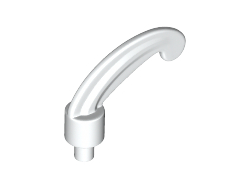 Minifigure, Plume Feather Small, White (4502a / 6008098 / 6056796 / 6139343 / 6406415)