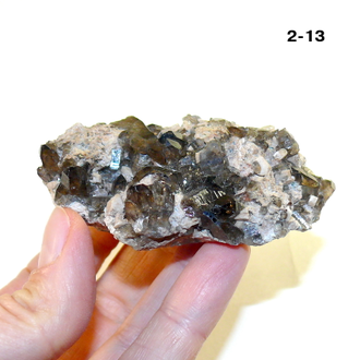 Раухтопаз натуральный (друза) Казахстан №2-13: 68,3г - 69*44*24мм