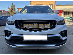 Защита переднего бампера двойная Папа Тюнинг d60/42 для BELGEE X70 2024-