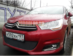 Защита радиатора Citroen C4 HB 2011-2016 black