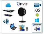 WiFi видеоняня/музыкальная беспроводная колонка, с DVR. Full HD (Pro iCam)
