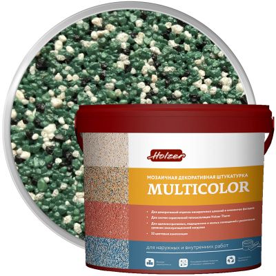 Штукатурка мозаичная акриловая HOLZER MULTICOLOR F-09 25 кг