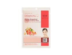 Dermal Honey Grapefruit Collagen Essence Mask  / Dermal Тканевая маска с экстрактом меда, гейпфрута и коллагеном (23 г)