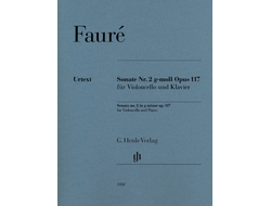 Fauré. Sonate Nr.2 g-Moll op.117 für Violoncello und Klavier