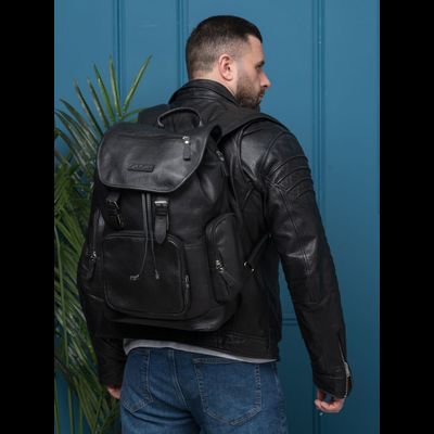 Кожаный рюкзак Vetralla black (арт. 3101-01)