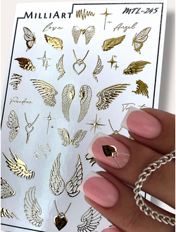 Слайдер-дизайн MilliArt Nails Металл MTL-245