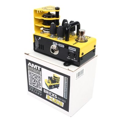 AMT Bricks B-Lead - одноканальный ламповый гитарный преамп (эмуляция Bogner) [без БП]