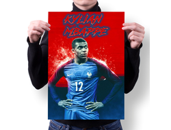 Плакат Kylian Mbappe Lottin, Килиан Мбаппе Лоттен №9