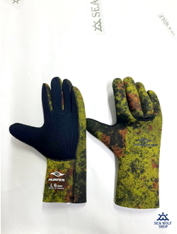 Перчатки неопреновые 7мм AquaTeam JACO Camo У/ОП р.XXL