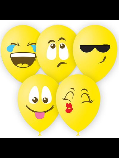 Воздушные шары с гелием "Эмодзи" 30см
