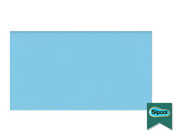 Плитка фарфоровая SertekPool 12.5х25 голубая