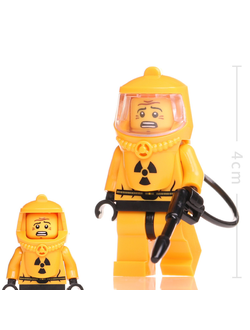 Конструктор фигурки Зомби солдат в защитном костюме, совместим с Лего