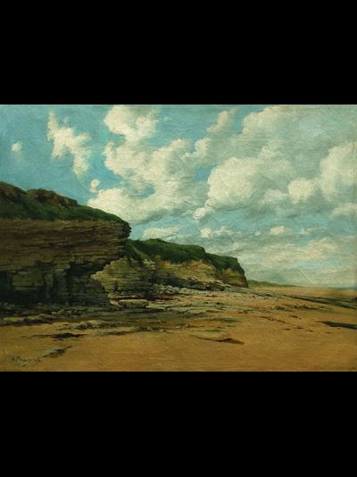 Картина обогреватель, репродукция Арсения Мещерского Скалистый берег