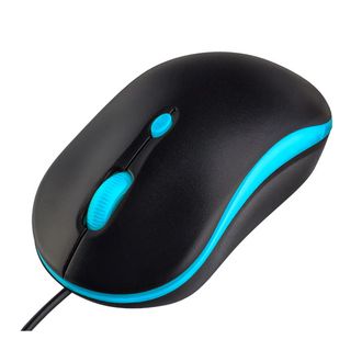 Проводная мышь Perfeo "MOUNT" (черный, голубой)